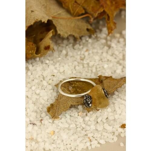 Dr Stone Natural Stone Women citrine Ring Z121AR192