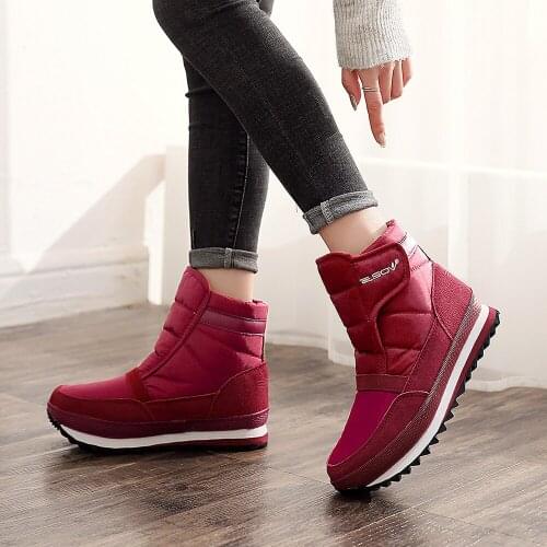 Winter new thick warm short tube snow boots men and women waterproof non-slip low-top cotton shoes outdoor womens short boots