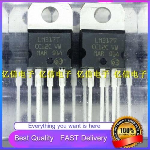 10Pcs/Lot New Original LM317T DIRECT PLUG TO-220 LM317 REGULATED POWER SUPPLY 1.5A Good Quality