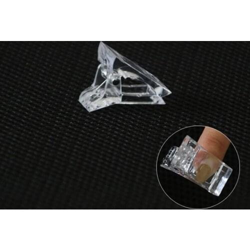 2Pcs Nail Clip Acrylic Nail Plastic Fake Finger Polish Extension Tips Quick Building Mold UV Gel LED Manicure Art Builder Tool