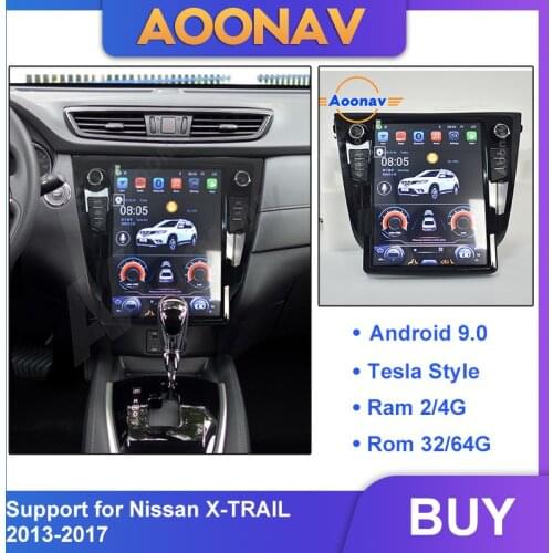 2din android car radio autoradio For Nissan X-TRAIL 2013-2017 car multimedia player GPS navigation MP4 player vertical screen