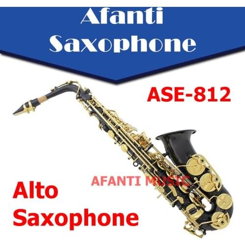 Afanti Music Eb tone / Brass body / Nickel Plated Alto Saxophone (ASE-812)