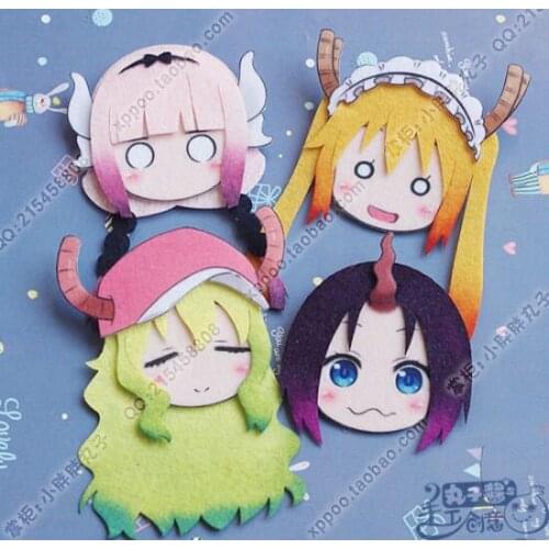 Anime Kanna Kamui Figure 4915 Badges Nonwoven Fabric Button Brooch Pin Gifts Kids Toy