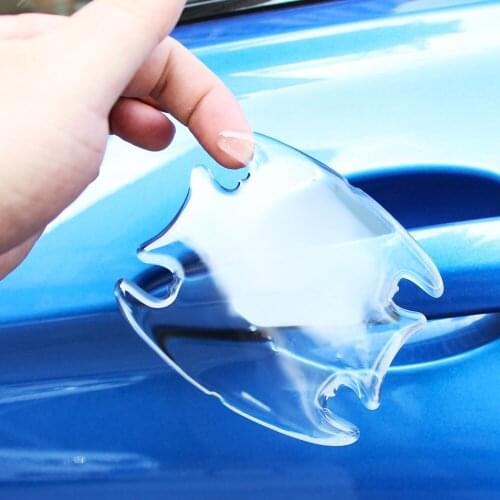 Car Transparent Door Handle Bowl Stickers For Hyundai Creta I20 I40 Tucson Elantra Santa fe Solaris ix35 ix45