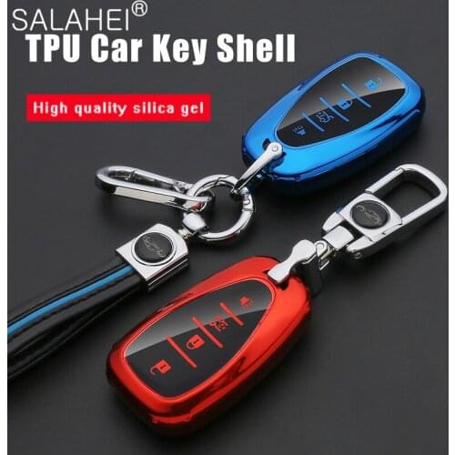 4 Buttons Soft TPU Car Key Case Auto Key Protection Cover Holder For Chevrolet New Malibu Sonic Impala Volt 2016-2018 XL Equinox