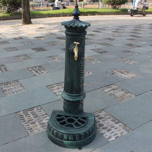 Cast iron crafts/retro vertical sink/courtyard home floor-standing wash basin sink/home decoration ornaments