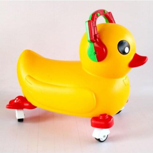 Ride on Animal Yellow Duck toys for kids outdoor sports baby Christmas Toys free shipping