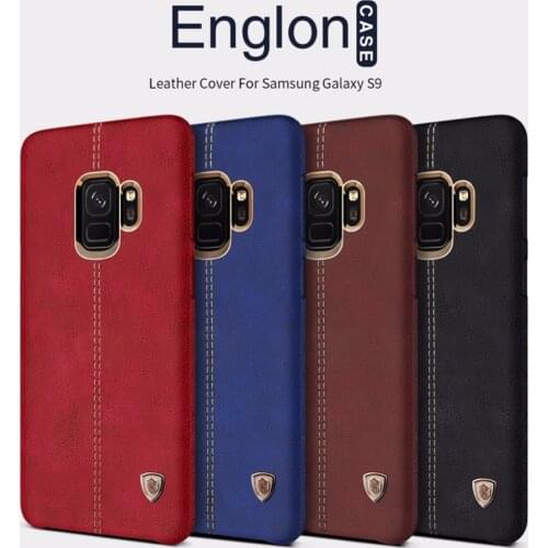 Back cover leather case for Samsung Galaxy S9 S8 Plus NILLKIN Englon Luxury Excellent quality case with retailed package