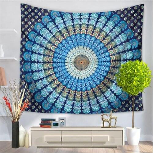 Mandala wall cloths Wall Hanging Beach mandala Towel Polyester fiber Mandala tapestry wall carpet mandala 200X150cm Large
