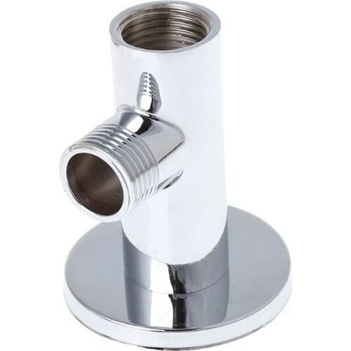 2021 New Chrome Shower Arm Flange Holder Brass Hose Connector Wall Suction Cup Wall Mount