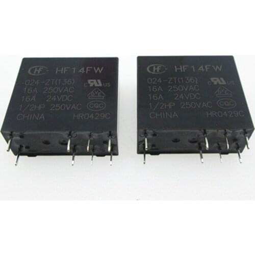 NEW 24V relay HF14FW JQX-14FW 024-ZT HF14FW-024-ZT JQX-14FW-024-ZT 24VDC 24V DC24V 16A 250VAC DIP8