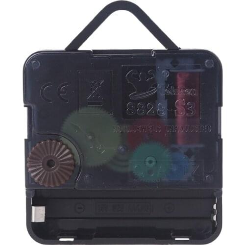 P15D Hanging Quartz Wall Clock Motor Movement Mechanisms Battery Powered DIY Repair Parts Replacement with White Hands Kit