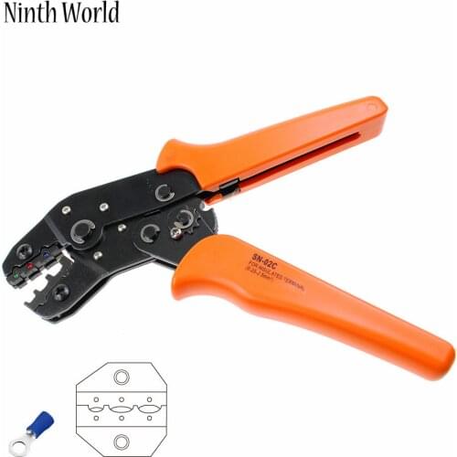 Pre insulated terminal clamp SN-02C manual tool wire connector crimping pliers cold terminal crimping pliers Free Shpping