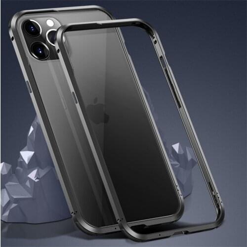 Shockproof Metal Bumper Case For iPhone 12 Pro Case Light Aluminum Cover Coque For iPhone 12 Pro Max 12 Mini 12 Armor Back Funda