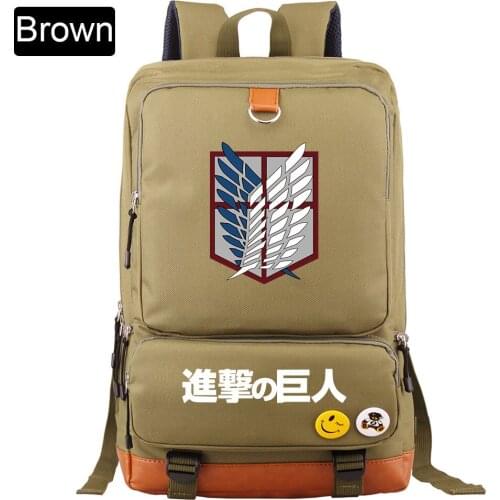 Christmas Cartoon Anime Wings Attack On Titan Boy Girl Book School Bag Women Bagpack Teenagers Schoolbags Men Student Backpack