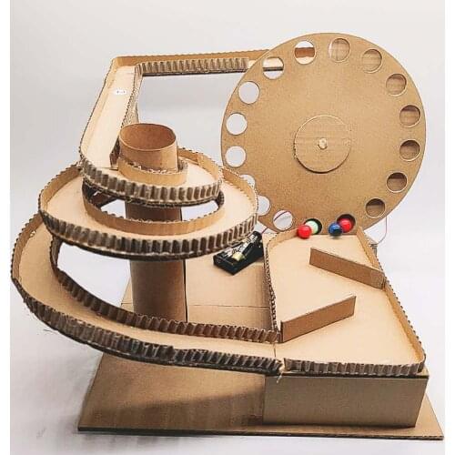 Homemade Assembled Track Race Marble Handmade Material Package Creative DIY Three-Dimensional Work Paper Toys