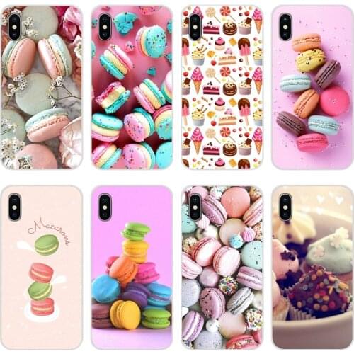 Silicone Case Cover For Huawei Y5 Y6 Y7 Y9 Prime Pro GR3 GR5 2017 2018 2019 Y3II Y5II Y6II PINK Heart Dessert Ice Cream Macarons