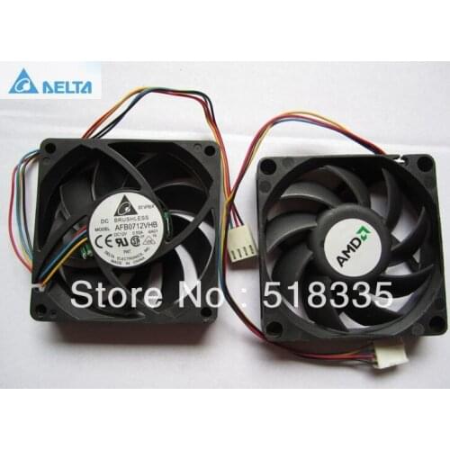 For delta AFB0712VHB 7cm 7015 70*70*15MM 4pin PWM thermal speed control cooling fan