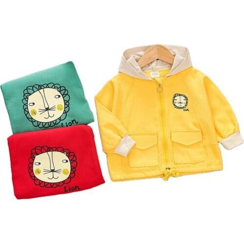 Spring Autumn Children Cartoon Clothes Baby Boys Girls Hooded Jacket Kids Infant Casual Clothing Novelty Toddler Fashion Costume