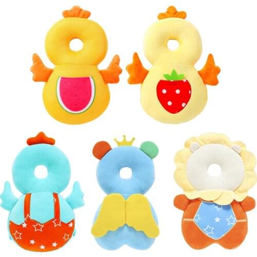 New Brand Cute Baby Infant Toddler Newborn Head Back Protector Safety Pad Harness Headgear Cartoon Baby Head Protection Pad