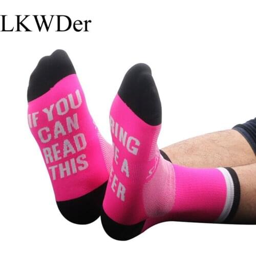 1 Pair Men Womens Socks If You Can Read This Bring Me A Beer Funny Socks Calcetines Mujer Stylish Men Sock Compression Socks Men