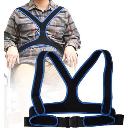 Wheelchair Belt Anti-Slip Elastic Breathable Wheelchair Fixing Belt Harness Strap Brace Support