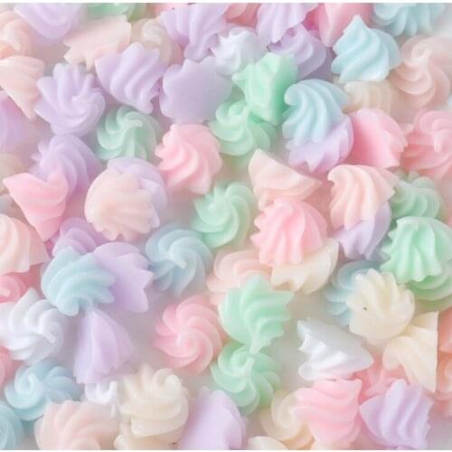 20pcs/lot Chocolate Resin Flatback Flat Back Cabochon Kawaii DIY Resin Craft Decoration Miniature Resin Food For Phone