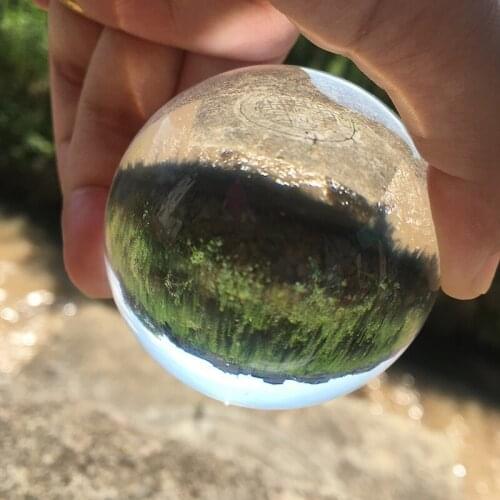 60mm K9 Glass Crystal Ball Clear Sphere Home Decoration For Photography White Clear Fengshui Acrylic Ball Home Decorations