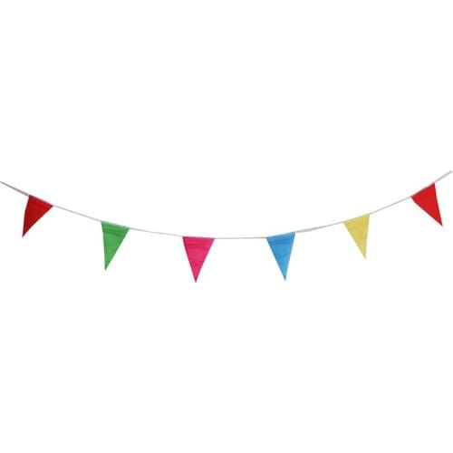 8 M Colorful Flag Pennant String Banner Festival Party Holiday Decor