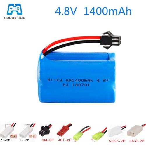4.8v 1400mah rechargeable battery For RC cars boat toy model Battery toys gun toys battery Ni-Cd Battery AA 4.8 v 1400 mah nicd