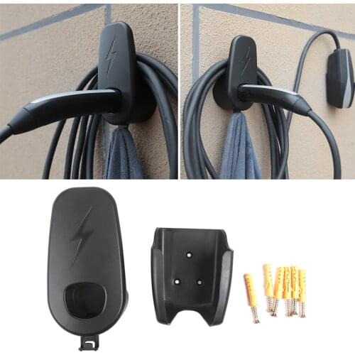 Car Accessories for Tesla Model 3 Y Charging Cable Organizer Wall Mount Connector Holder with Chassis Bracket