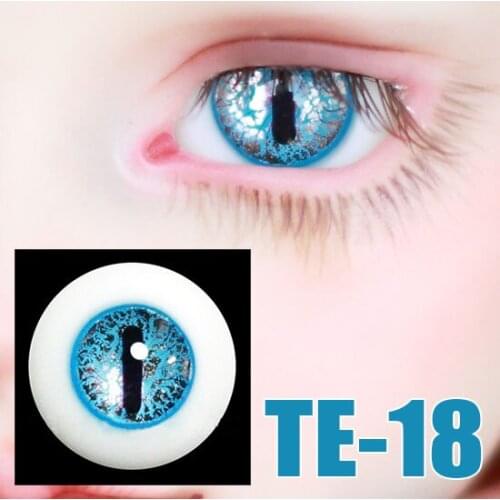 G10-124 children toy bjd sd 1/3 msd 1/4 1/6 dolls props Accessoriess eyesball 14.16mm Stratified pupil glass eyes blue Serpenti