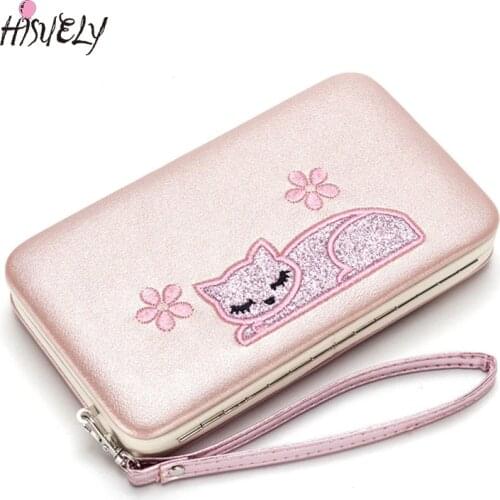 HISUELY Black Wallets