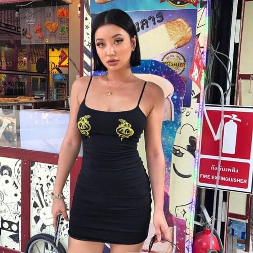 Soft Elastic Rattlesnake Pattern High Elastic Sexy Dress Basic Dress Female