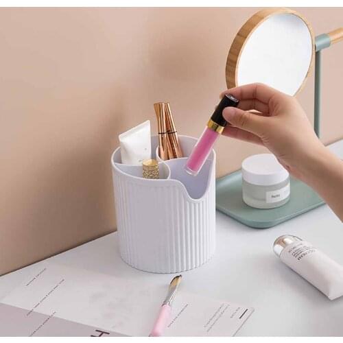 Desktop bathroom organizer Storage Organizer 4 Compartments Desk storage Box Remote Control Cosmetic Holder rangement cuisine