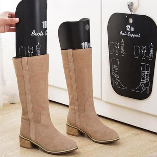 New Arrival 1pcs Black Boots Boot Shaper Stands Form Inserts Tall Boot Support Keep Boots Tube Shape For Women And Men