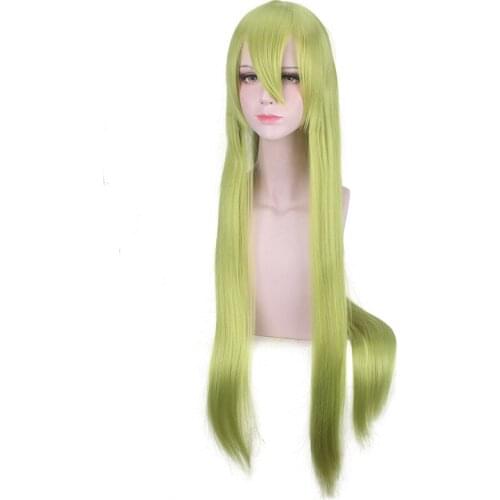 FGO Enkidu Wig Long Green Hair Wig Anime Game Fate/Grand Order Apocrypha Cosplay Hair Synthetic Cosplay Wig 100cm