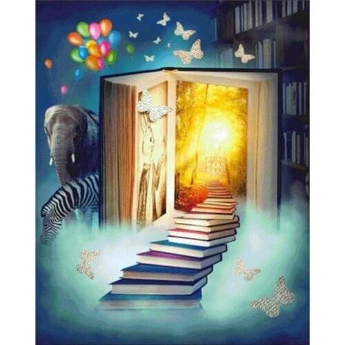 PhotoCustom Acrylic Paint By Numbers Landscape DIY Frameless 60x75cm Oil Painting By Numbers On Canvas Magic Book Home Decor