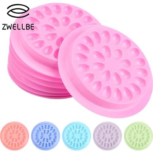 Wholesale Glue Gasket Eyelash glue holder Adhesive Pallet Eyelash Extension glue pads stand on eyelash plastic makeup tools
