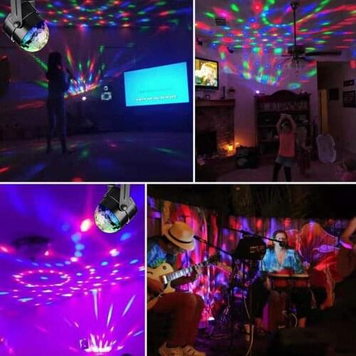 With Remote Control Dance Lamp Strobe Light Stage Light Christmas Decor Ball Holiday Lighting US Plug Party Wedding Luminous