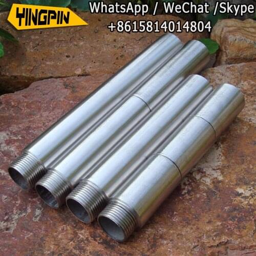 Stainless steel pipe thickening 6 points extension pipe 6 points inside and outside wire pipe gas pipe extension joint