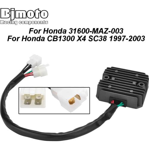 Bjmoto Motorcycle 12V Voltage Regulator Rectifier For Honda CB1300 X4 SC38 1997-2003 31600-MAZ-003 31600 MAZ 003
