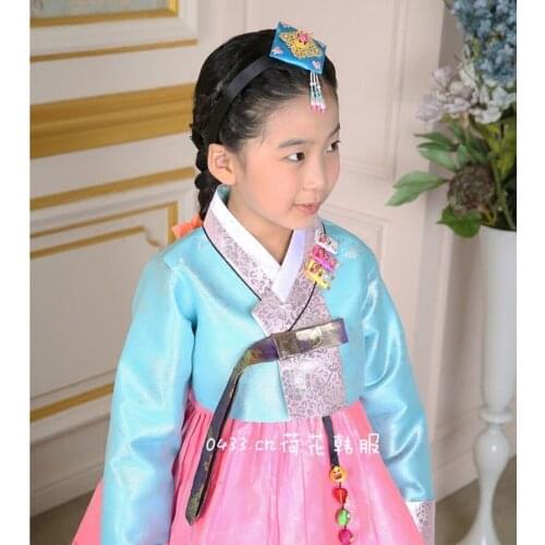 South Korea Imported Girl Hanbok / One Year Old Birthday Dress / Stage Hanbok / Genuine