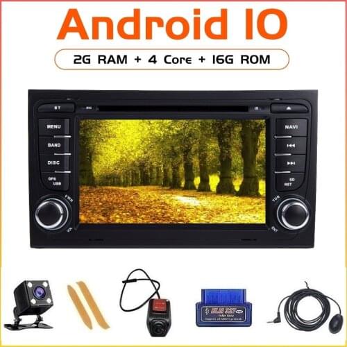 ZLTOOPAI Android 10 Auto Stereo For Audi A4 S4 2002-2008 B8 B6 B7 S4 2 Din Car Multimedia Player GPS Car Player DSP DVR SWC WIFI