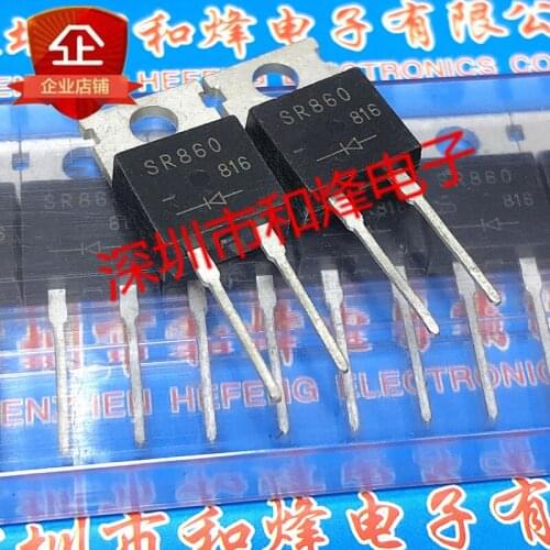 10PCS SR860 TO-220 60V 8A 100% New&original