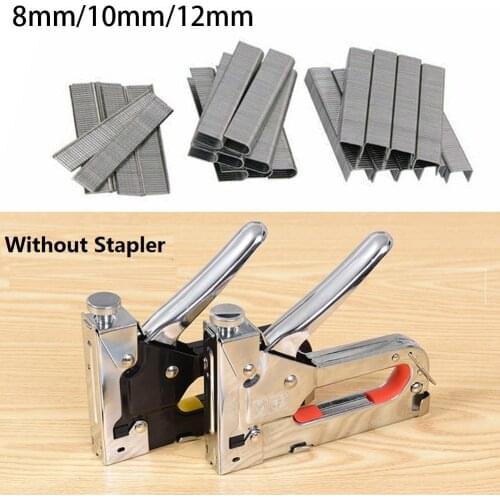 1000Pcs U-Shaped/Square Nails Assorted Staples And Brad Nails 8mm 12mm 10mm For DIY Home Gardening Gun Parts