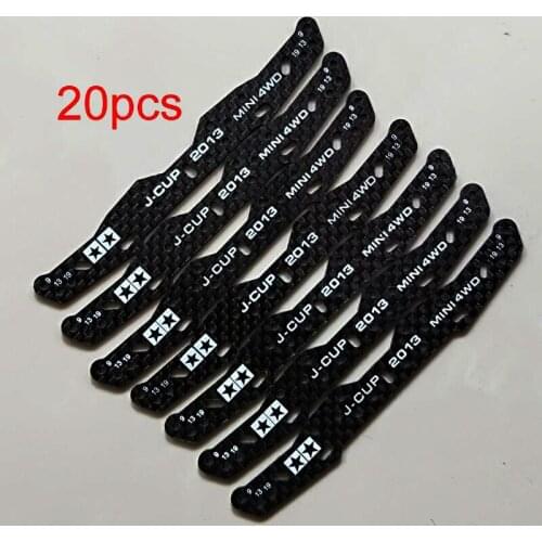 20pcs Homemade 94953 HG Carbon Multi Roller Setting Stay 1.5mm J-CUP 2013 Front Plate Faucet Head for Tamiya Mini 4WD Model Car