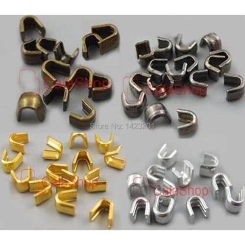 2200 Pcs / Lot #5 5mm Zipper stoper Top Stop Bottom Rescue Repair Set Black Nickel Gold Bronze
