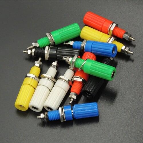 30Pcs Binding Post For 6 Colors Speaker 4mm Banana Plug Test Connector