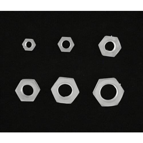 5Pcs M6-M16 Plastic Hexagon Nut Thread Connector